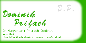 dominik prifach business card